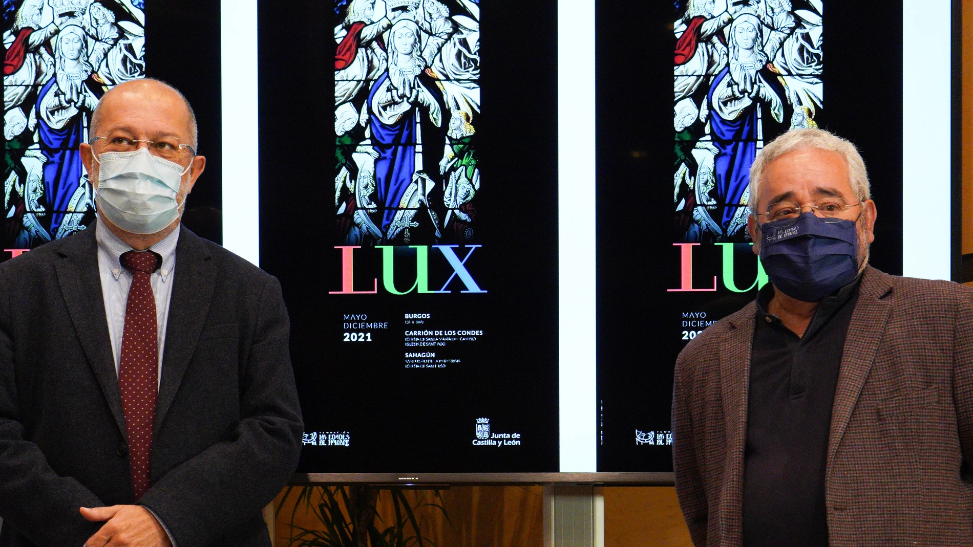 Presentación de la imagen promocional de "Lux" por parte de Francisco Igea y Gonzalo Jiménez