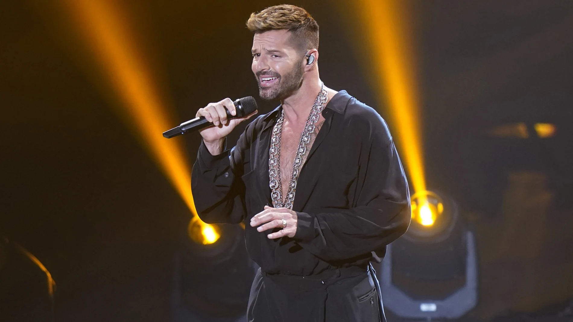 Ricky Martin durante su actuación