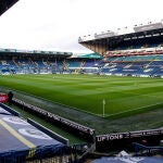 Elland Road, el estadio del Leeds, con las gradas vacías