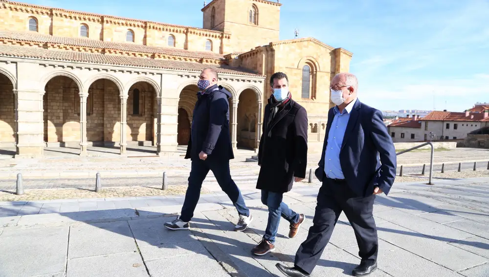 Tudana en su visita al Palacio de los Águila de Ávila.PSCYL24/11/2020