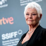 La actriz Judi Dench en el Festival de Cine de San Sebastián en 2018.