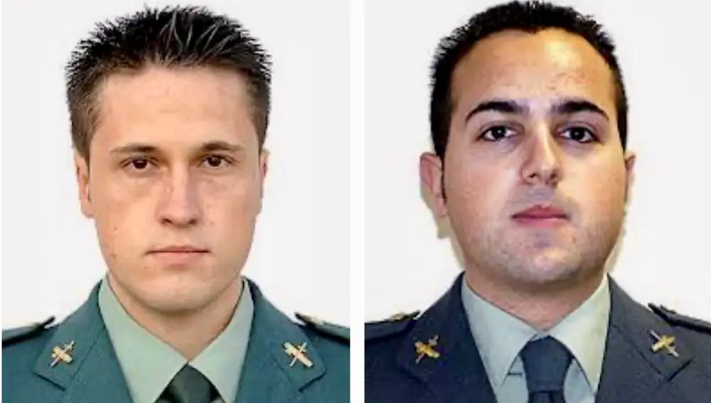 Los guardias civiles Fernando Trapero y Raúl Centeno asesinados en Capbretón el 2 de diciembre de 2007