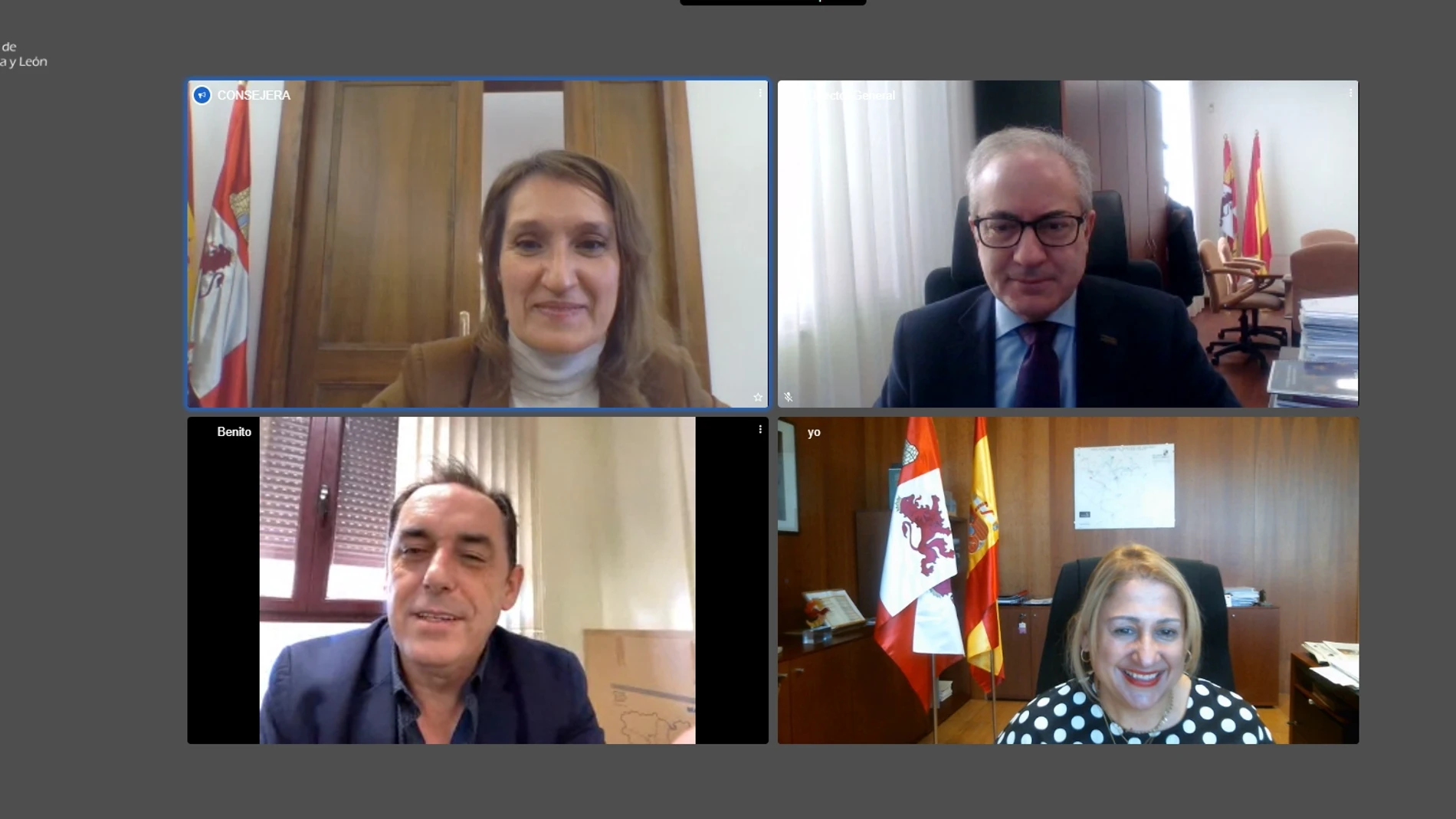 Reunión de la consejera de Educación, Rocío Lucas, con el presidente de la Diputación de Soria, Benito Serrano