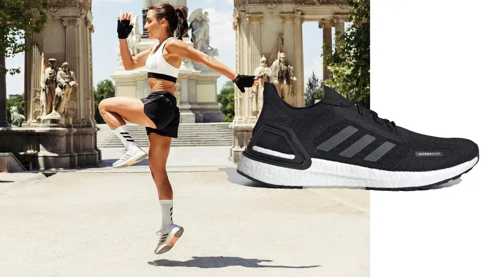 En la imagen, Paula Ordovás con zapatillas de Adidas.