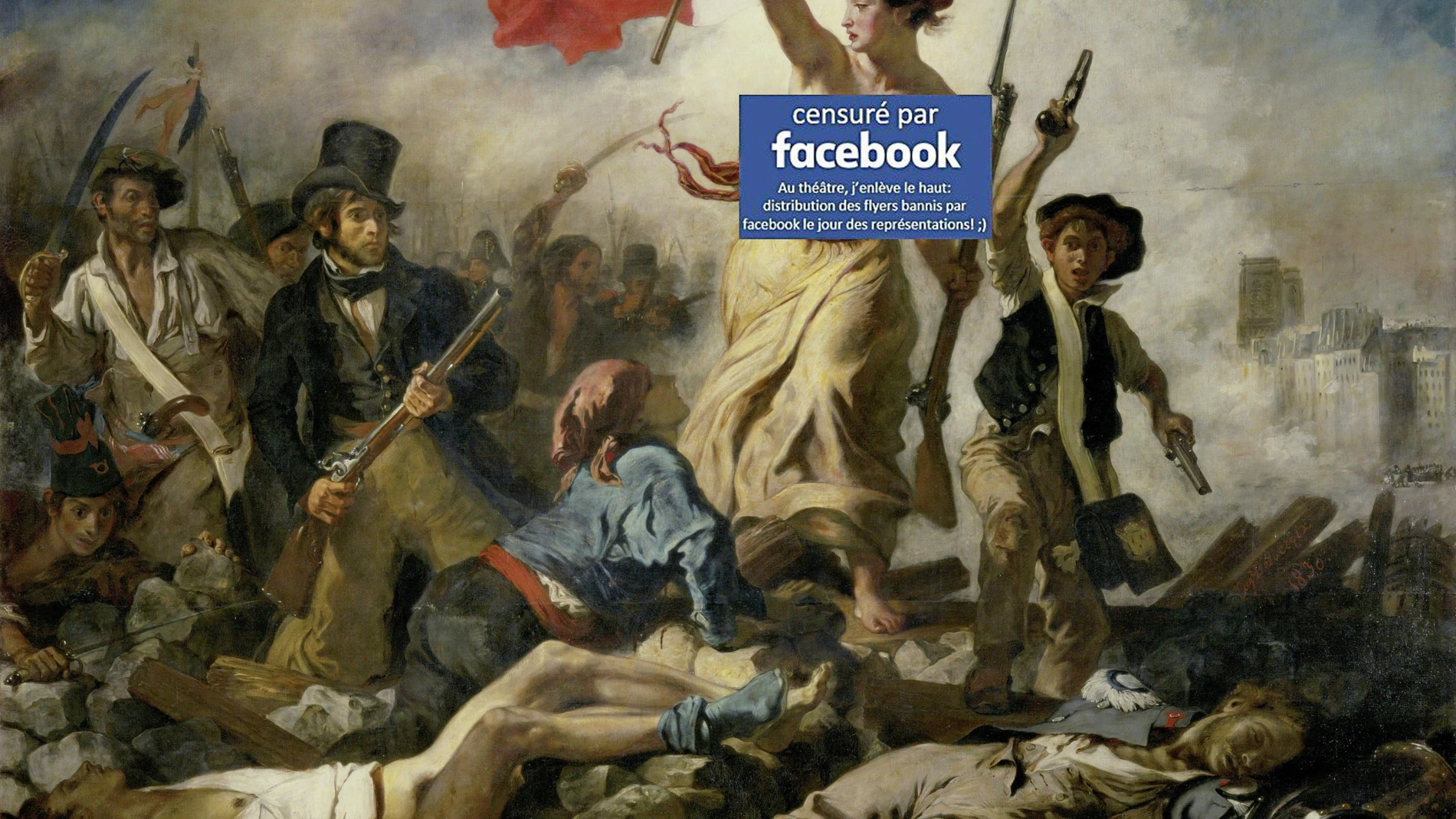 'La libertad guiando al pueblo' de Eugène Delacroix, censurado por Facebook