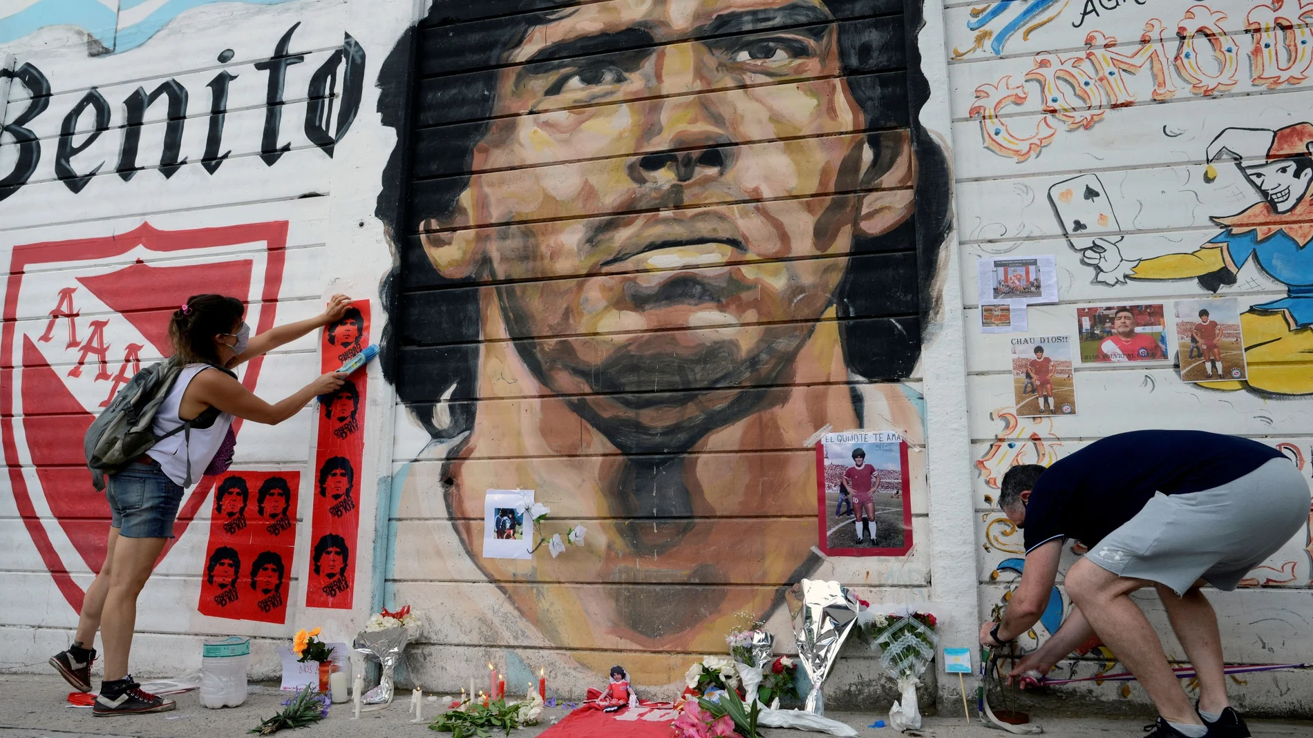 Homenaje a Maradona en Buenos Aires