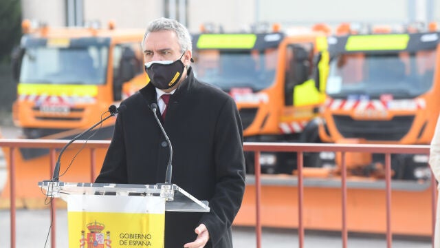 Javier Izquierdo, Delegado del Gobierno en Castilla y León, durante la presentación del Protocolo de Vialidad Invernal