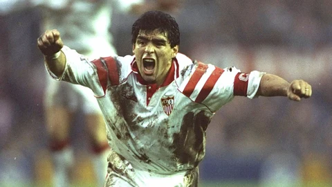 Maradona en el Sevilla