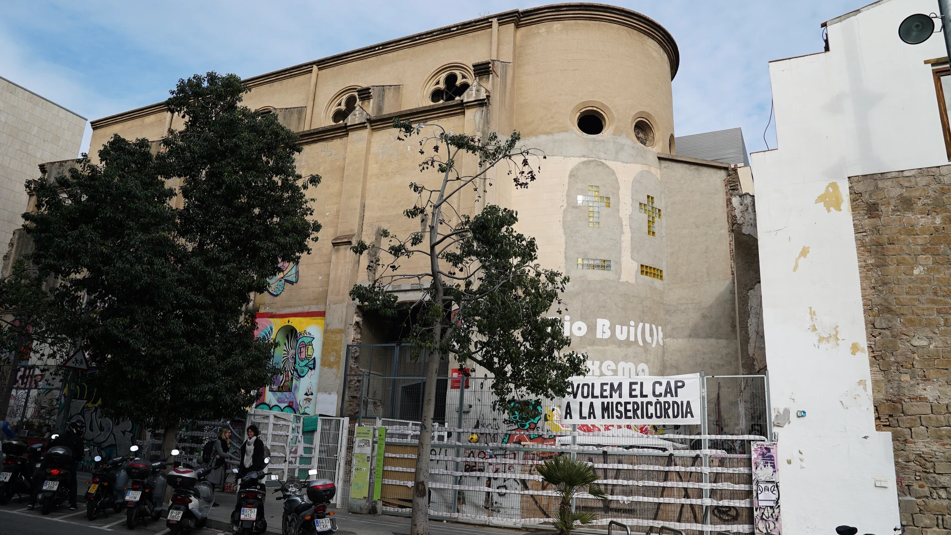 Emplazamiento del futuro CAP del Raval en la capilla de la Misericordia