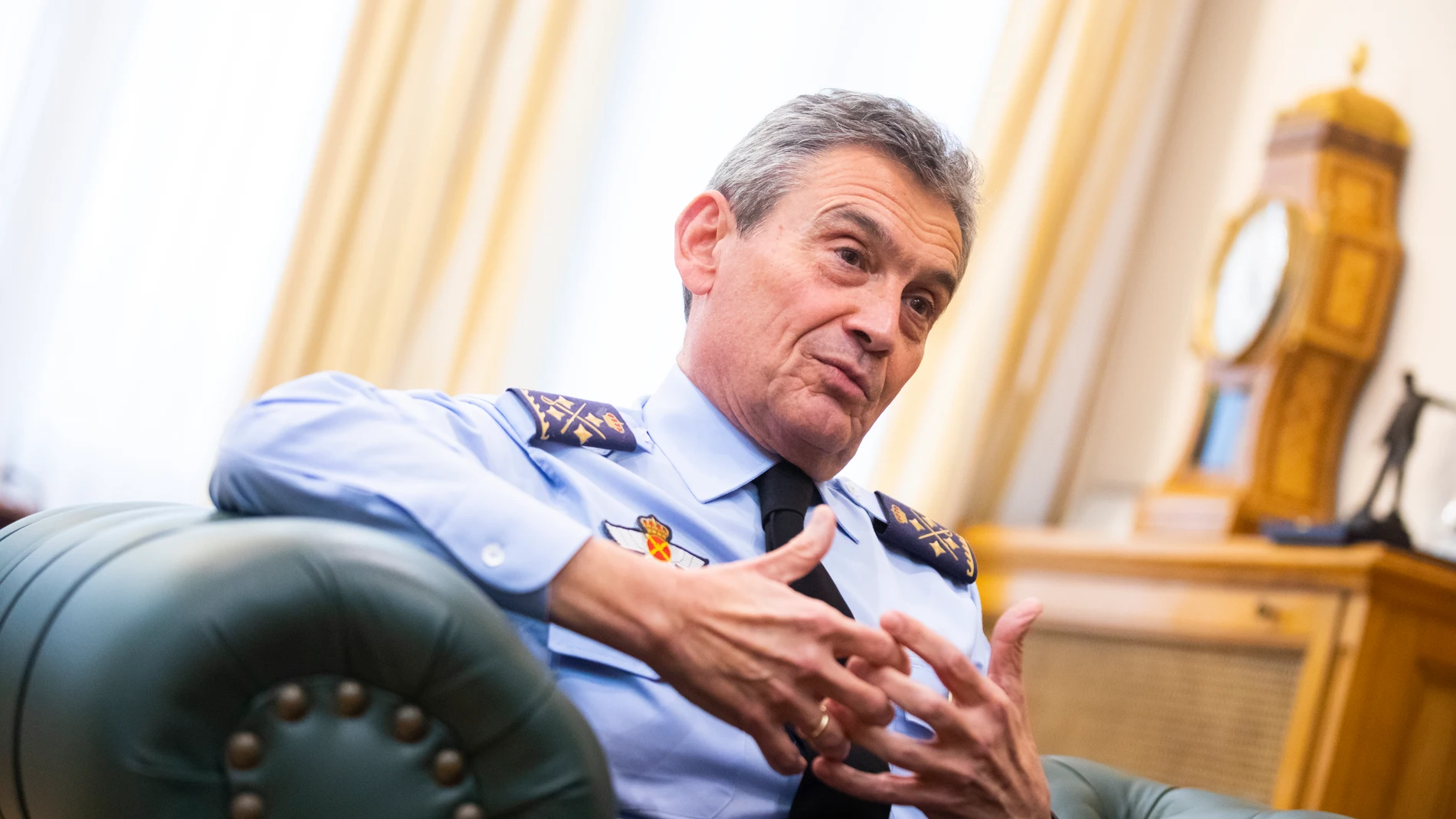 El ya ex Jefe de Estado Mayor de la Defensa, general Miguel Ángel Villarroya