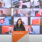 La presidenta de Ciudadanos, Inés Arrimadas.YOUTUBE28/11/2020