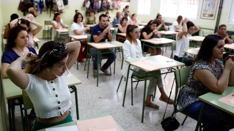 Imagen de archivo de una oposición de docentes