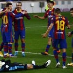 Así celebró el gol Barcelona el gol de Braithwaite a Osasuna