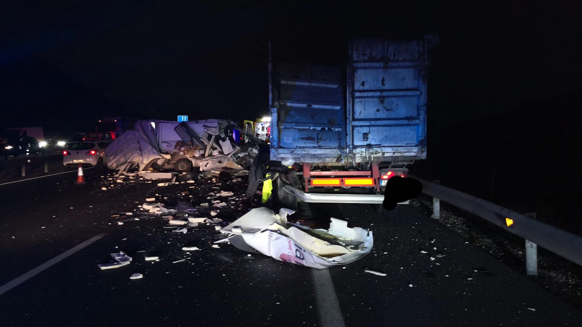 Accidente con heridos en la A-30 a la salida de Molina de Segura