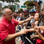 AME2165. CARACAS (VENEZUELA), 01/12/2020.- Fotografía de archivo fechada el 12 de febrero del 2020 donde se observa a Diosdado Cabello durante un evento político, en Caracas (Venezuela).