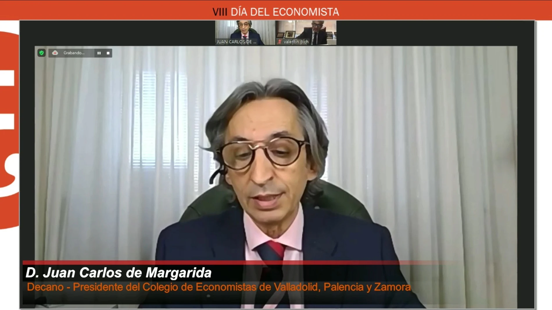 Juan Carlos De Margarida, durante su intervención con motivo del VIII Día del Economista