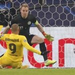 Braithwaite remata desde el suelo el segundo gol del Barcelona