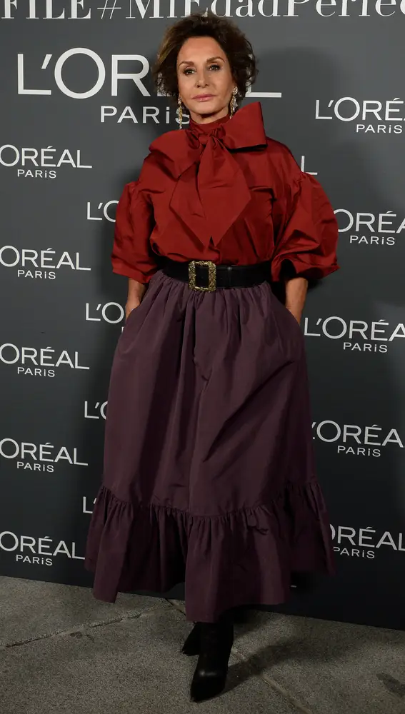 Nati Abascal en un evento de L'Oreal Paris en Madrid en 2020.