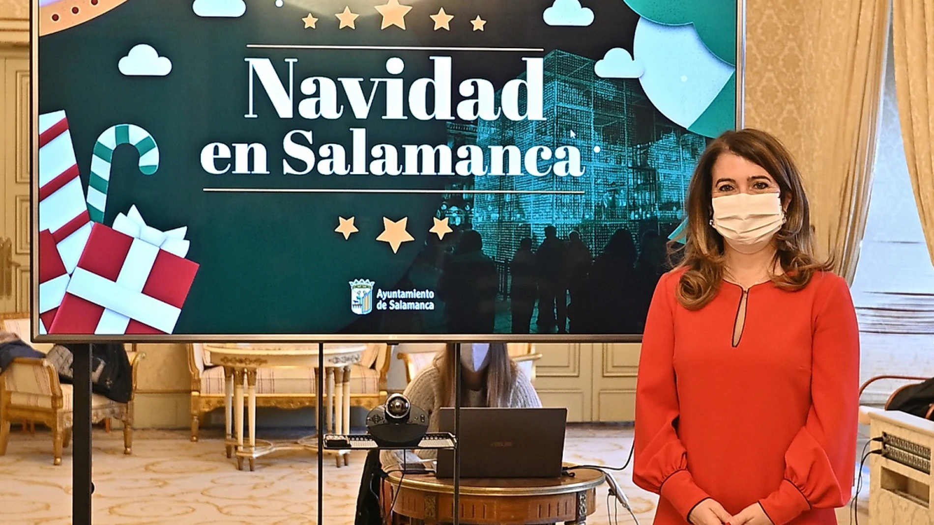 La concejala de Cultura y Festejos del Ayuntamiento de Salamanca, María Victoria Bermejo, presenta la programación