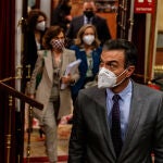 El presidente del Gobierno, Pedro Sánchez, durante el debate de Presupuestos
