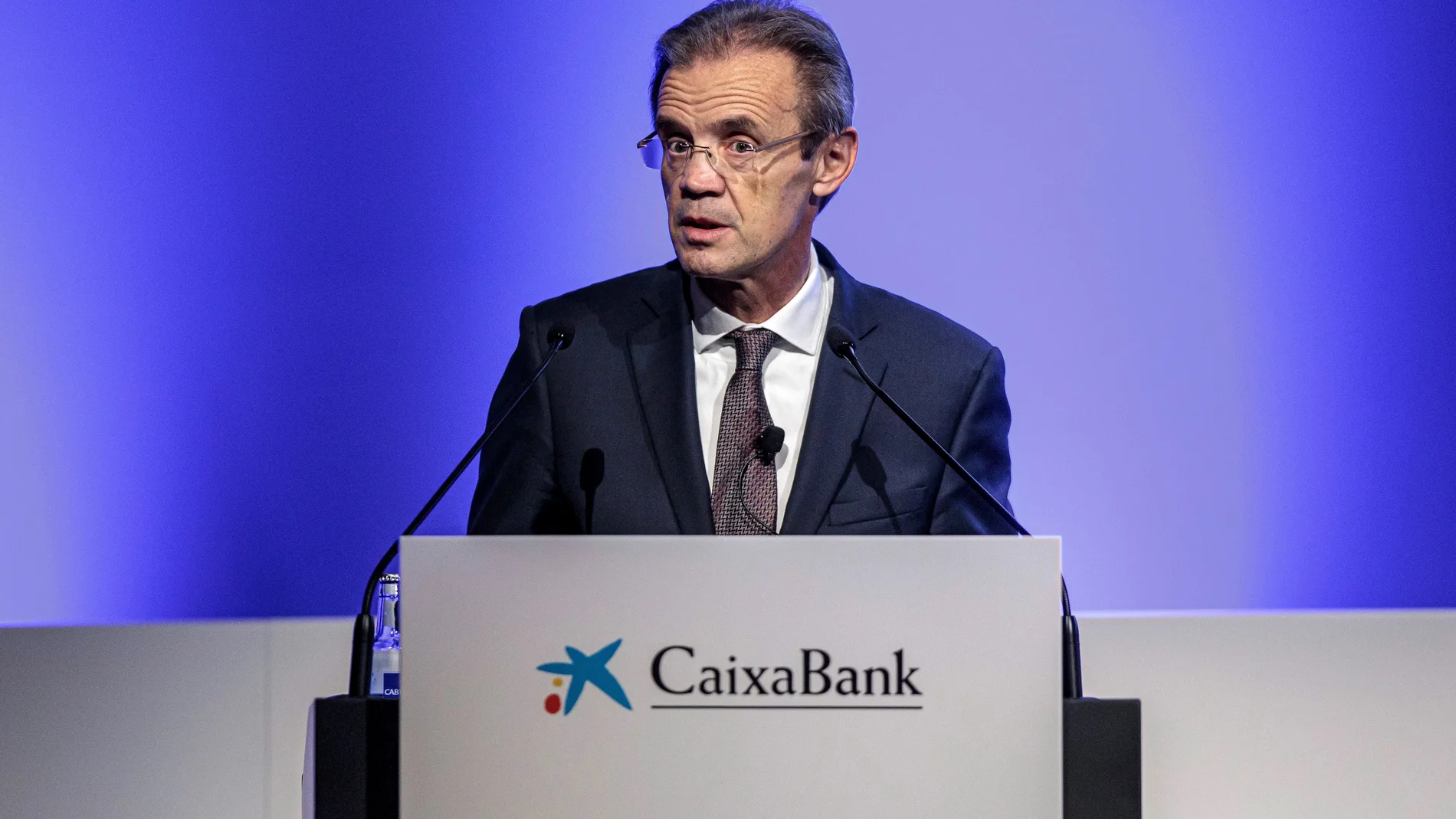 El presidente de CaixaBank, Jordi Gual