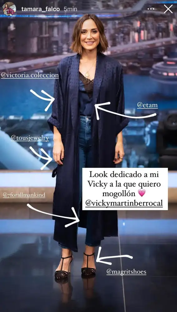 Tamara Falcó con kimono de Vicky Martín Berrocal.