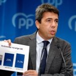 El presidente del PP alicantino y de la Diputación de Alicante, Carlos Mazón