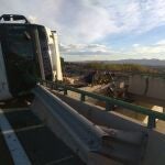 Herido grave el conductor de un camión tras volcar en la autovía A-7, a su paso por Lorca'1-1-2'04/12/2020