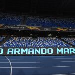 Las gradas del estadio del Nápoles, que ya se llama Diego Armando Maradona