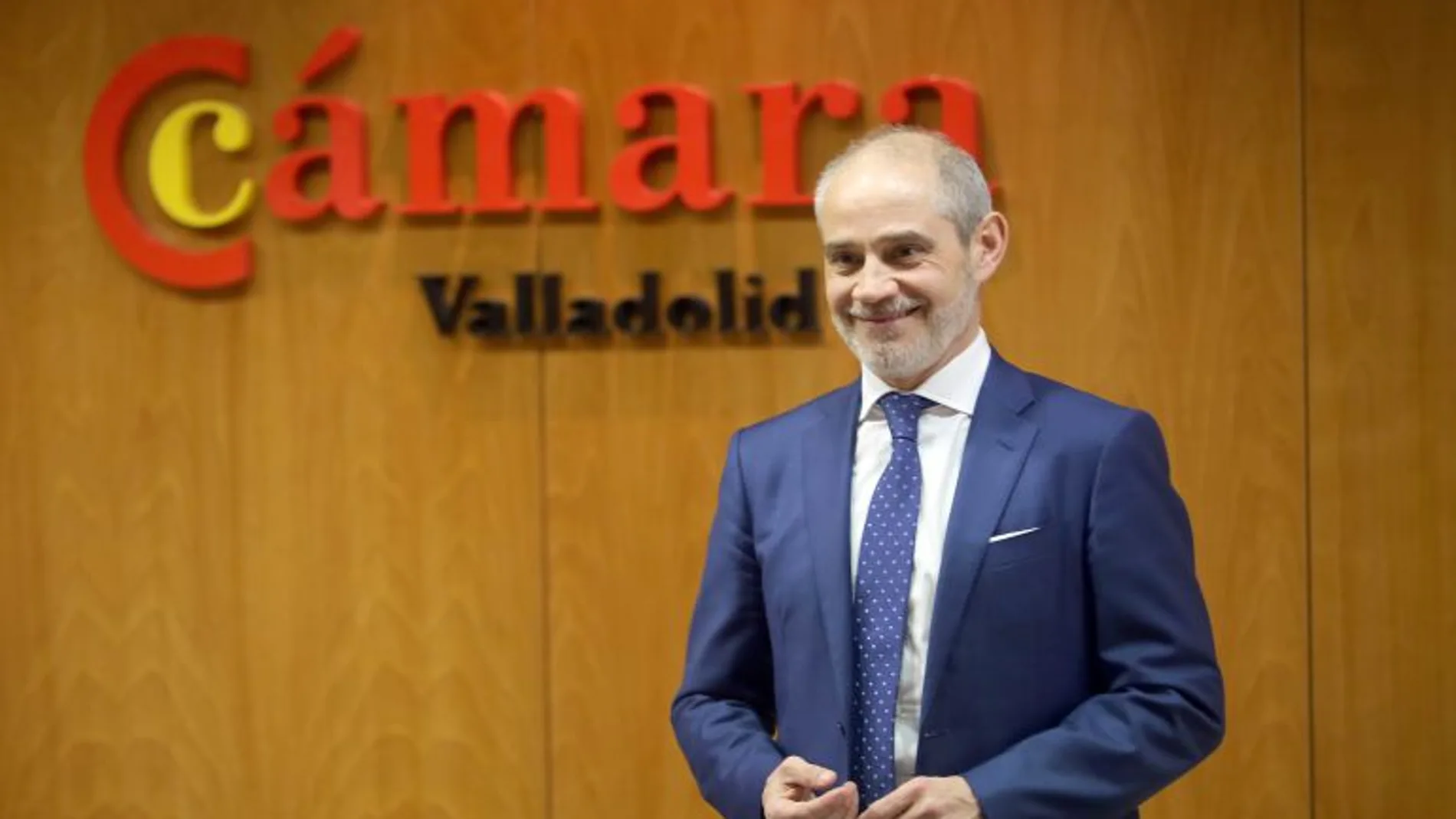 El presidente de la Cámara de Comercio e Industria de Valladolid, Víctor Caramanzana