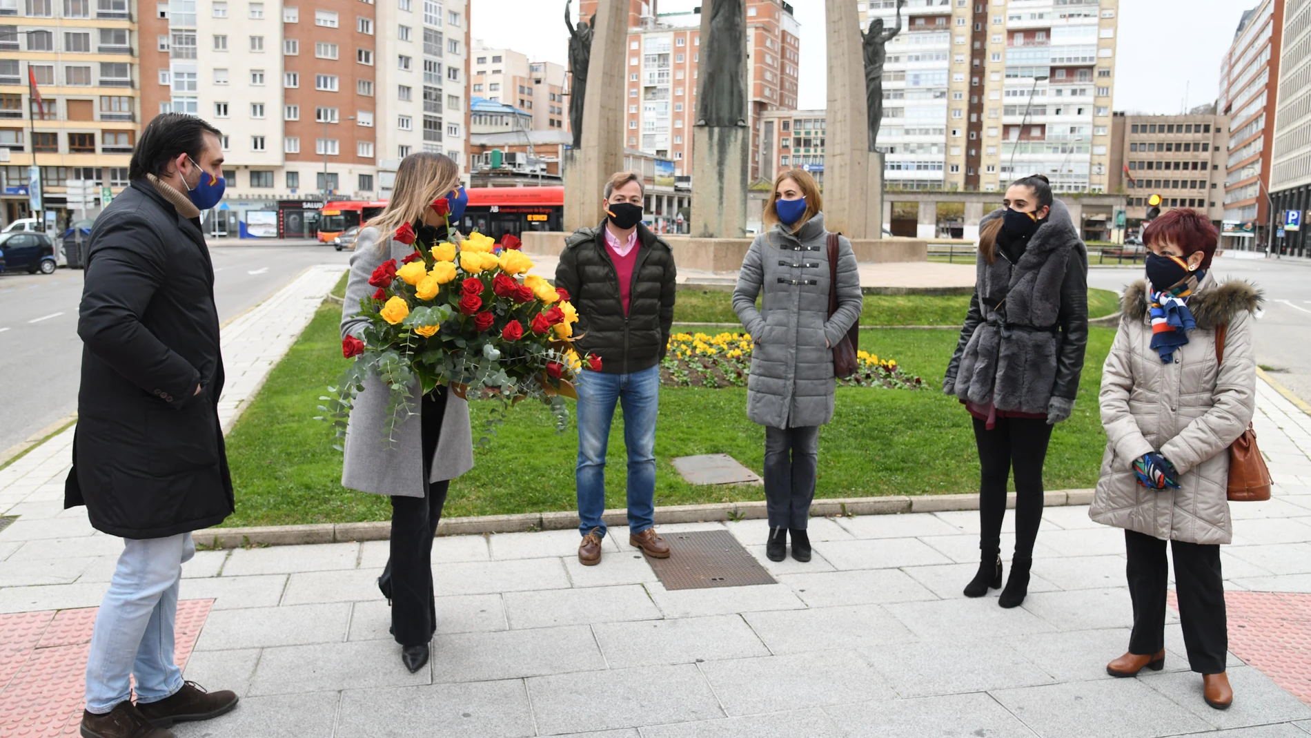 Ofrenda floral del Grupo Municipal de Burgos