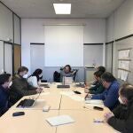 El concejal de Movilidad Sostenible y presidente de EMT, Giuseppe Grezzi, y la directora gerente, Marta Serrano, se han reunido con personal del área técnica y de operaciones para analizar el impacto del fuegoEMT06/12/2020