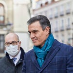 El presidente del Gobierno, Pedro Sánchez, durante el acto institucional por el Día de la Constitución en el Congreso de los Diputados