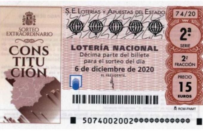 Hoy, 6 de diciembre, se celebra el Sorteo Extraordinario de la Constitución de la Lotería Nacional