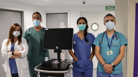 Servicio de Urgencias del Hospital Regional de Málaga, donde usan ecografía pulmonar para valorar la afectación de pacientes con Covid-19
