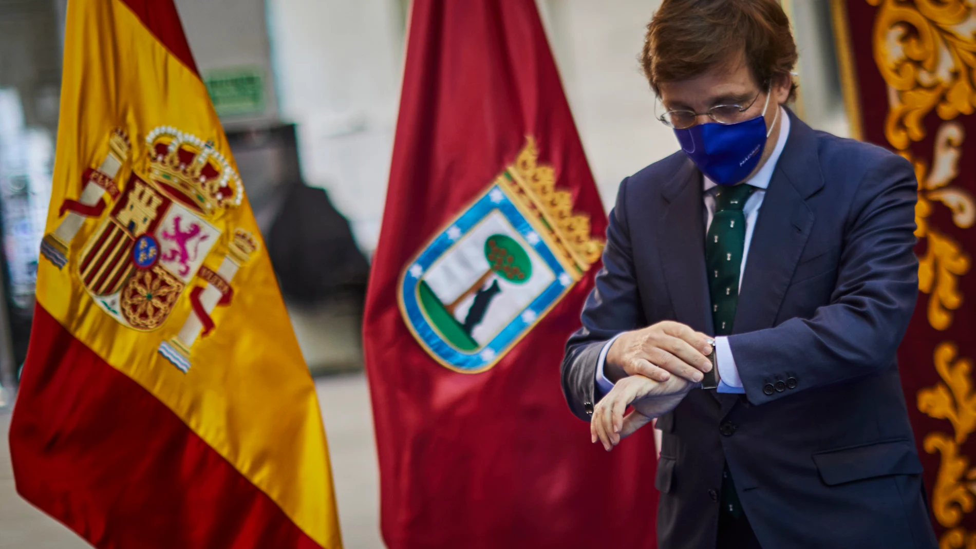 El Plan de Empleo 2020-2023. José Luis Martínez-Almeida, tras suscribir el acuerdo junto al presidente de CEIM, Miguel Garrido, y los secretarios generales de CC.OO.
