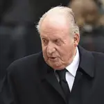 Don Juan Carlos, en los funerales del Gran Duque de Luxemburgo en Paris en Diciembre de 2020.