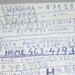 El teléfono de John Lennon en la agenda personal de Salvador Dalí