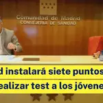 Madrid instalará siete puntos para realizar test a los jóvenes