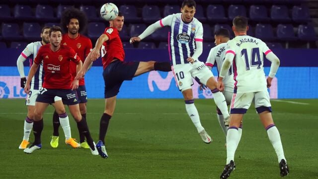 El centrocampista de Osasuna Oier Sanjurjo. EFE/R. García.