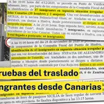 Las pruebas del traslado de migrantes desde Canarias