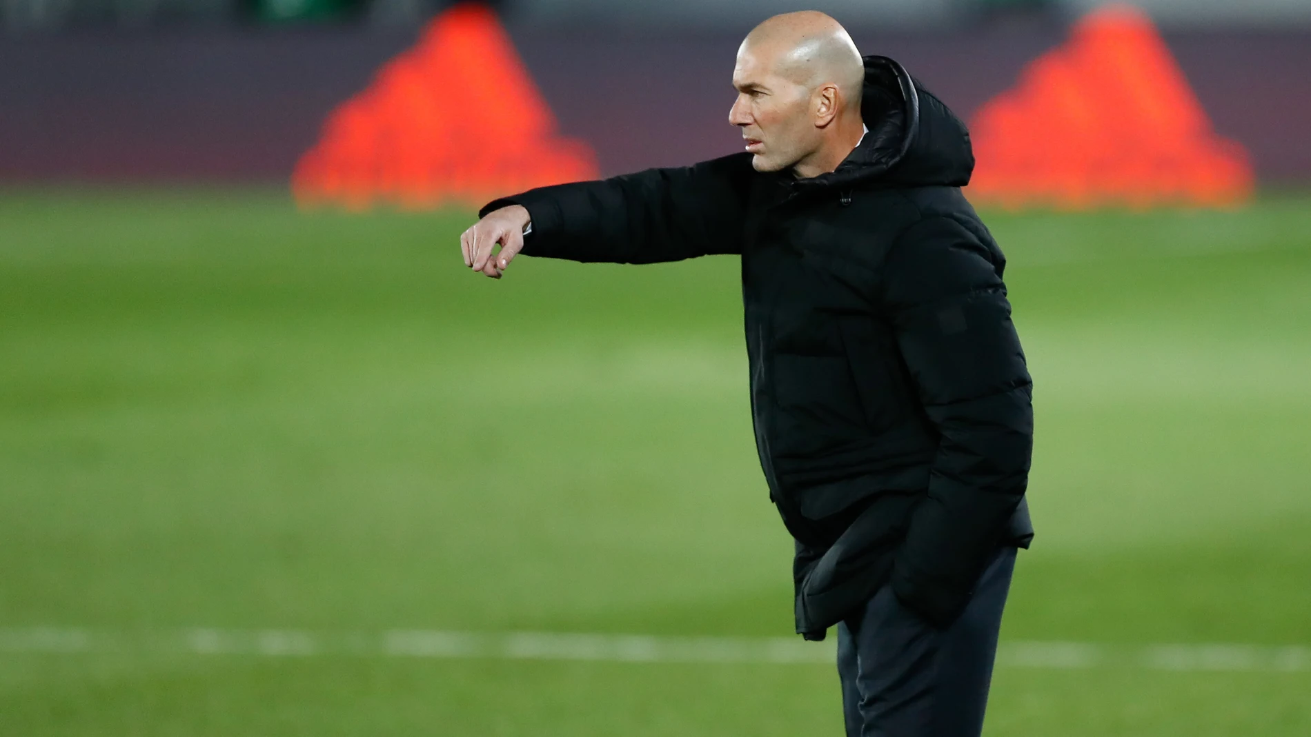 Zidane, en el Real Madrid-Atlético
