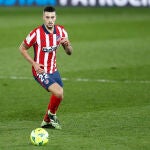 Mario Hermoso con el Atlético de Madrid.