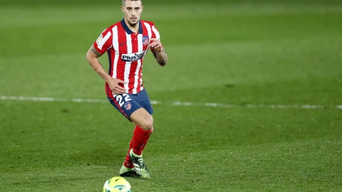 Mario Hermoso con el Atlético de Madrid.
