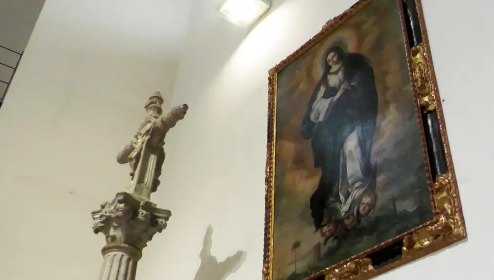 Vista del cuadro de la Inmaculada de Murillo que se puede ver en la iglesia de San Vicente Mártir de Sevilla