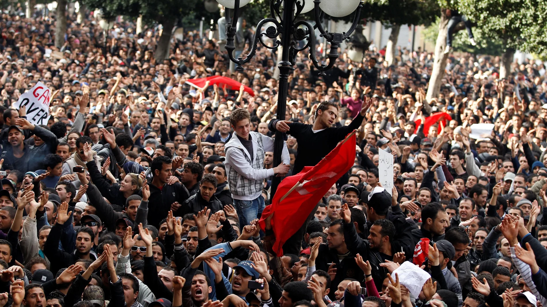 Protestas contra Zine el Abidine ben Alí, en 2011