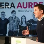 El coordinador de EH Bildu, Arnaldo Otegi, valorando la decisión del Tribunal Supremo de repetir el juicio contra él por el "caso Bataragune"