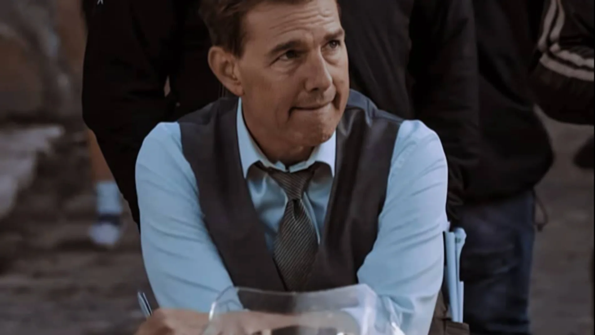 Tom Cruise, durante el rodaje de "Misión Imposible 7"