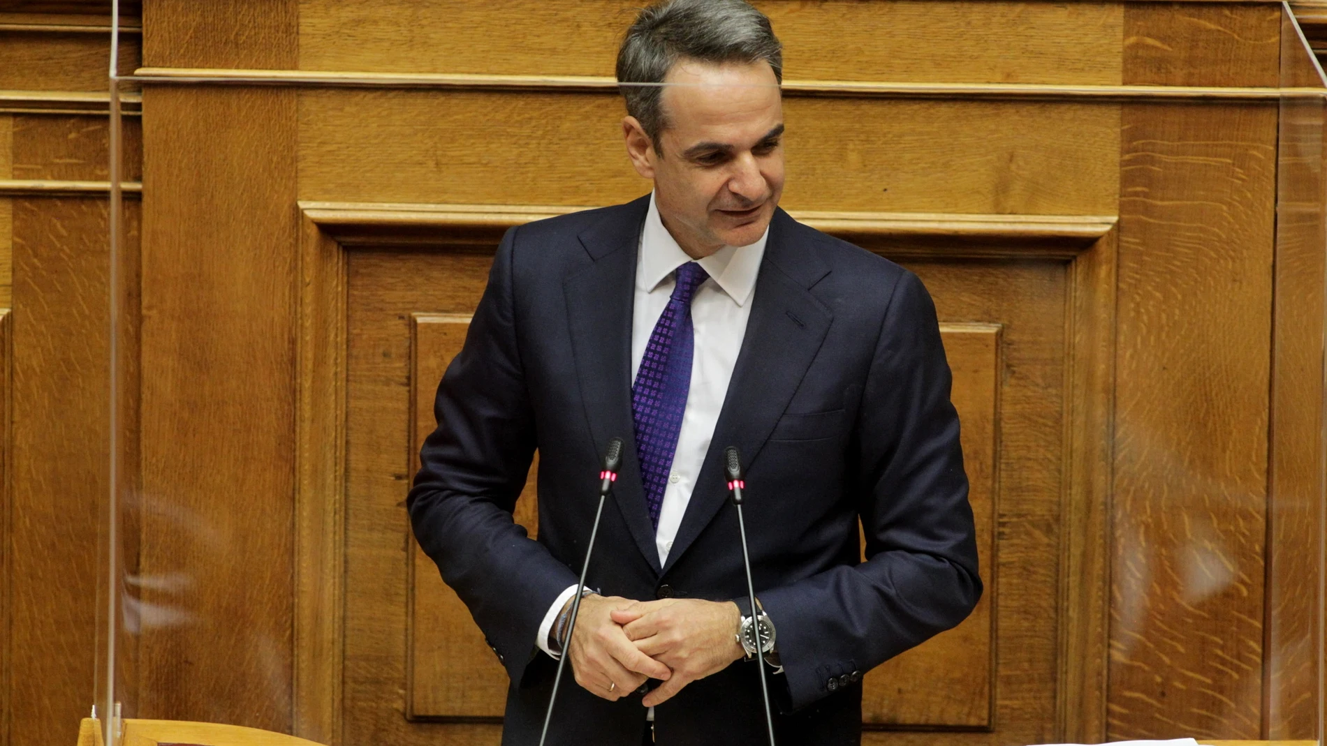 El primer ministro de Grecia, Kyriakos Mitsotakis.16/12/2020
