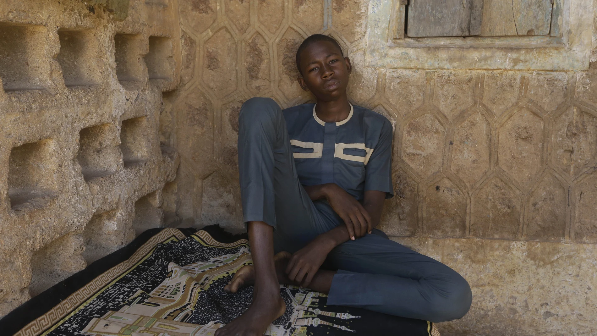 Usama Aminu, uno de los niños secuestrados que escapó de sus captores